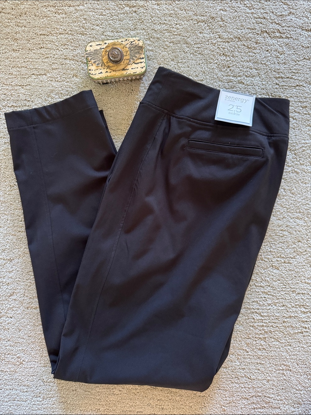 Chico's Zenergy Black Ankle Ponte Pants